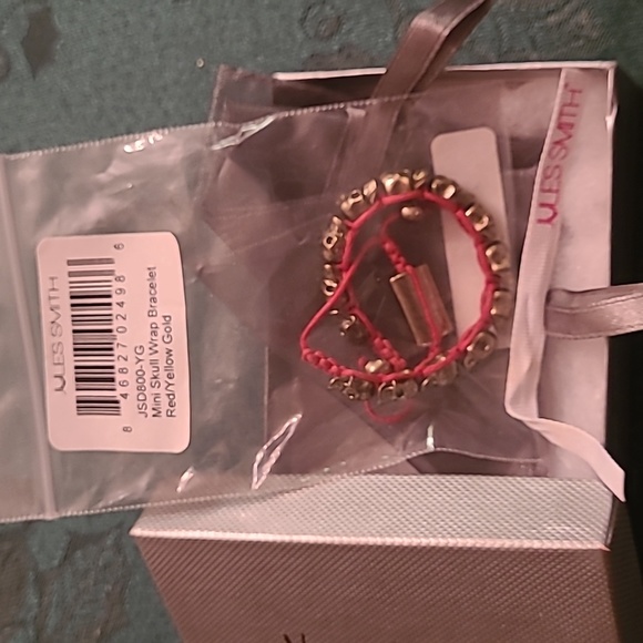 Jules Smith Mini Skull Wrap Bracelet Red/Yellow Gold - Picture 11 of 11